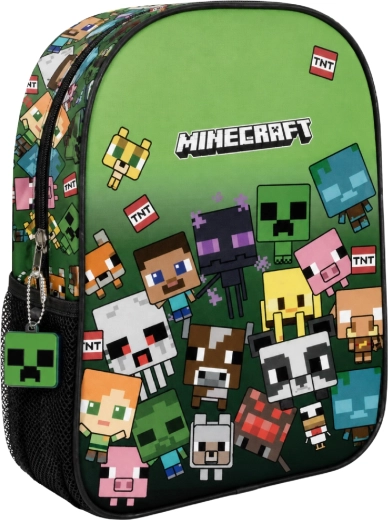 Mochila infantil Minecraft verde 30 cm