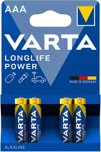 Pilas alcalinas Varta Longlife Power AAA, 4 uds