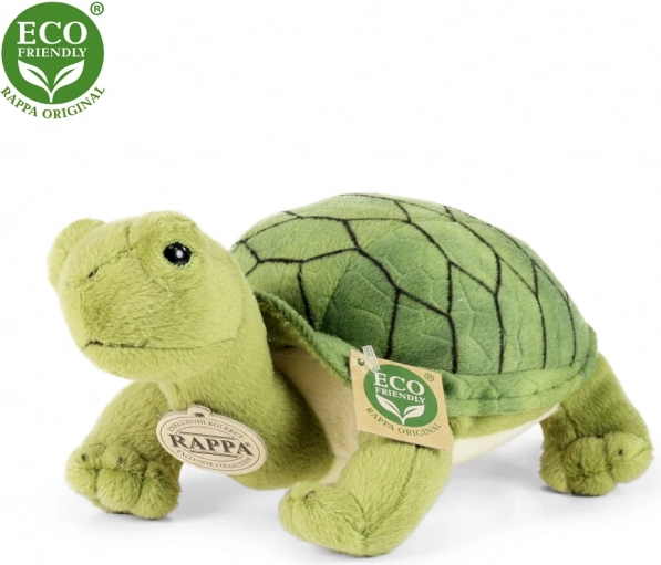 Rappa tortuga de peluche Agáta verde 25 cm eco-friendly