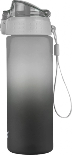 Botella para beber OXY Click 600 ml Ombre negra/gris