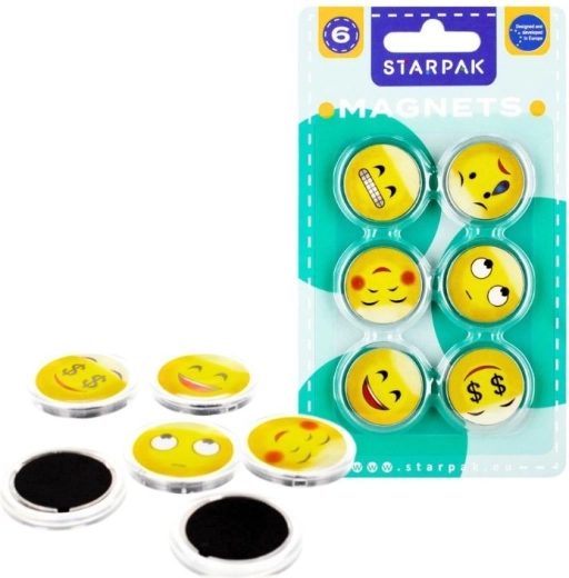 Starpak imanes de caritas 33 mm (6 uds.)