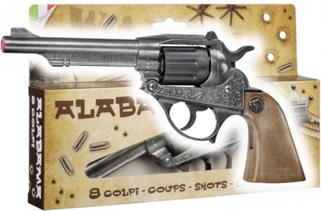 Pistola de fulminantes vaquera de metal de ocho disparos