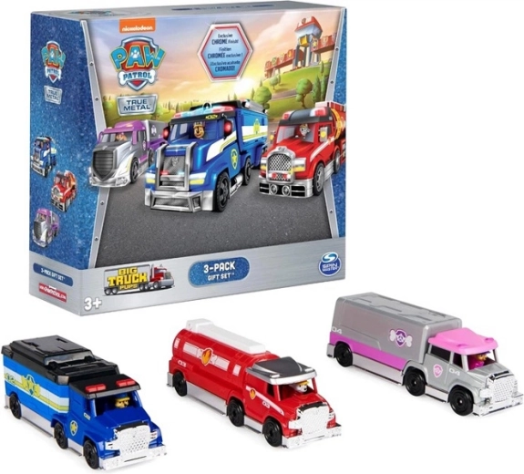 Patrulla Canina – set de 3 grandes camiones de bomberos