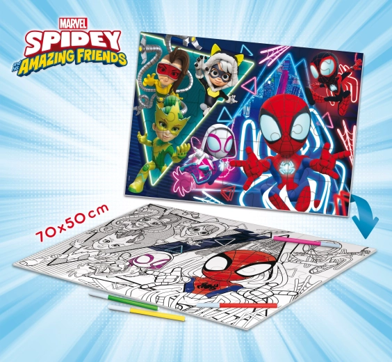 Spider-man Spidey Maxi puzle de suelo 70x50 cm
