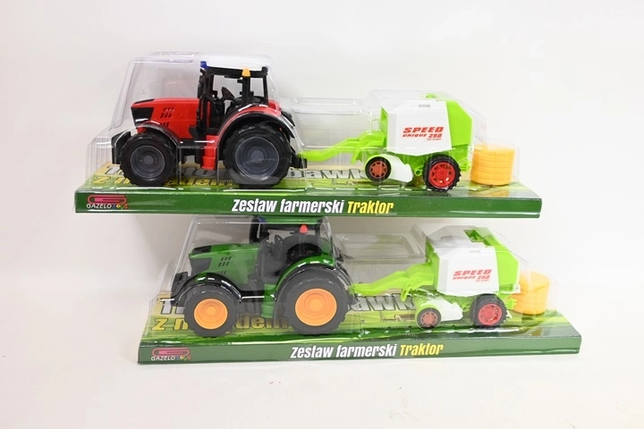 Tractor con máquina agrícola