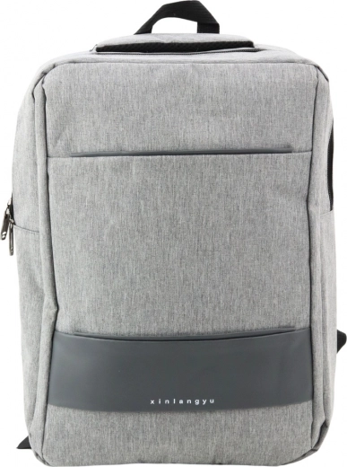 Mochila urbana gris con puerto USB 14L