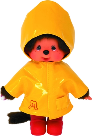 Mončiči chico con impermeable amarillo 20 cm