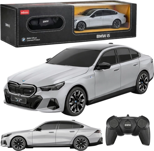 Modelo RC BMW i5 1:24 gris – coche teledirigido RASTAR