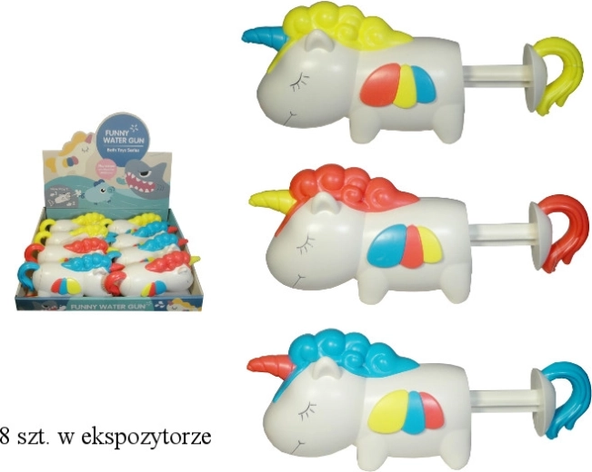 Pistola de agua unicornio