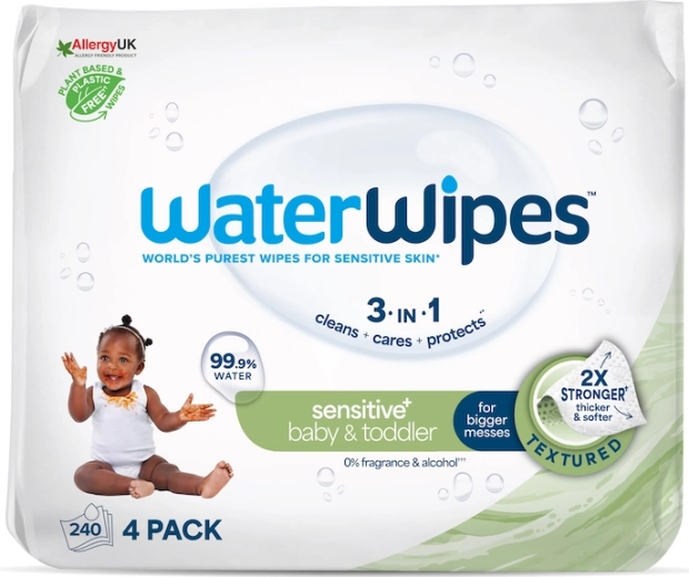 WaterWipes Baby & Toddler 3 en 1 toallitas húmedas 240 unidades - 4 unidades