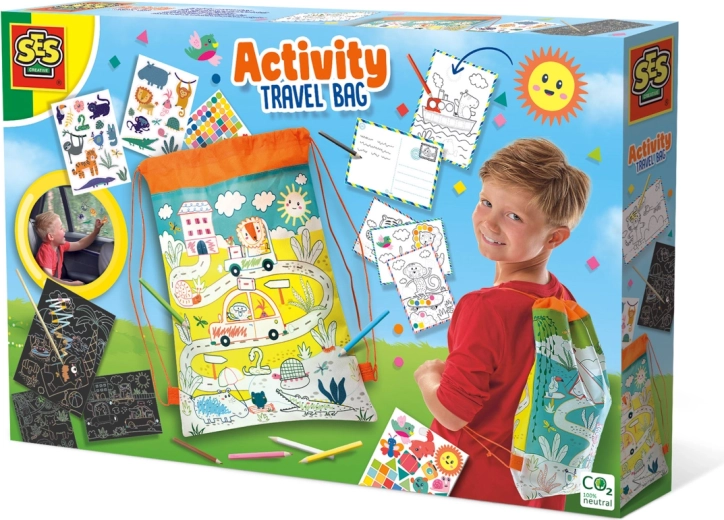 SES gran set de juegos de viaje en mochila