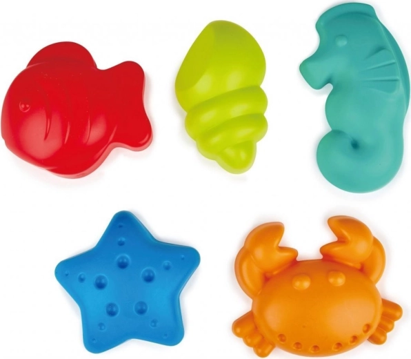 Hape moldes para arena Vida marina