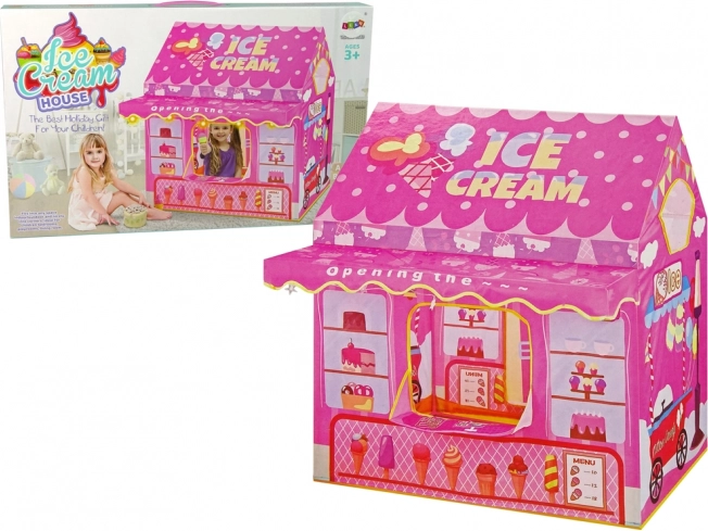 Tienda de Helados: Tienda de campaña para Princesa Rosa con Lucecitas de Estrellas