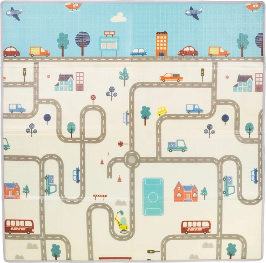 Alfombra de juego infantil 178×178 cm ciudad chipolino
