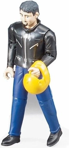 Figura de piloto de carreras Bruder