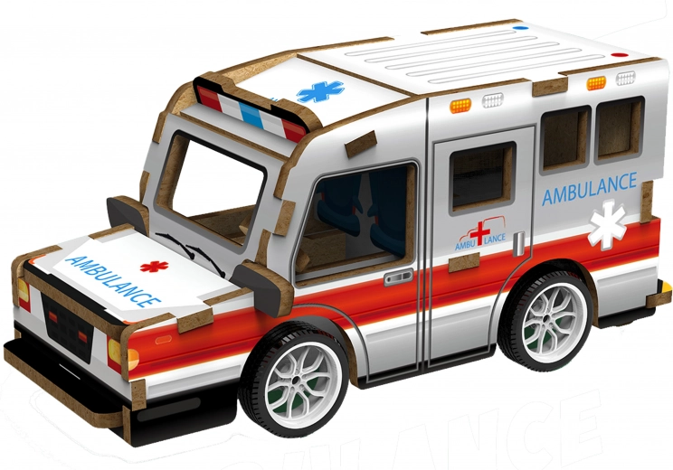 Puzzle de madera 3D Ambulancia