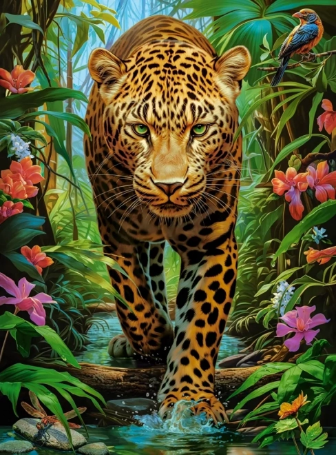 Puzzle leopardo en la naturaleza de Castorland, 2000 piezas