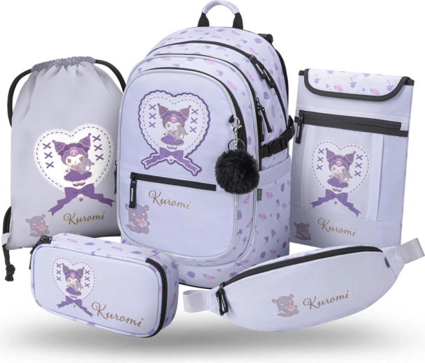 Baagl set escolar de 5 piezas Core Kuromi Sweet One