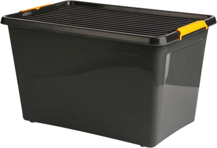 Caja de almacenamiento SolidStore con tapa sobre ruedas 60 l (58 × 39 × 35 cm)