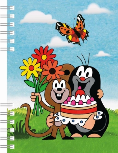 Cuaderno A6 con encuadernación de espiral - Krtek