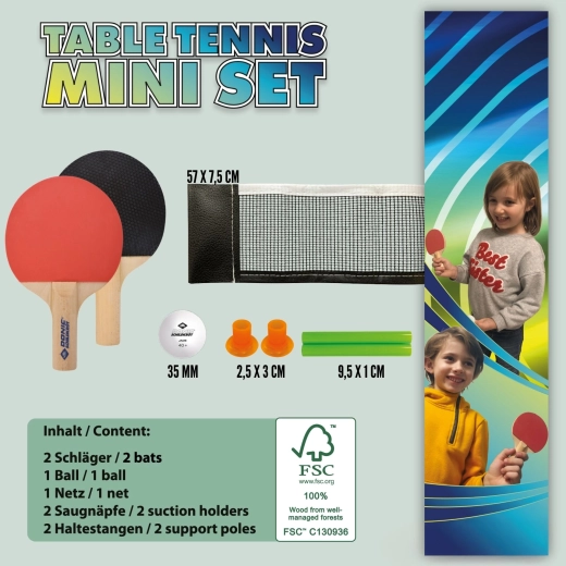 Donic-Schildkröt mini set de tenis de mesa
