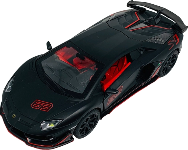 Modelo metálico del Lamborghini Aventador SVJ a escala 1:32