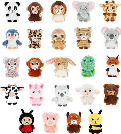Mini animales de peluche Keeleco de 10 cm (mezcla de 24 tipos)