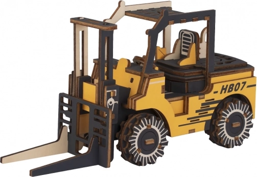Rompecabezas 3D de madera: carretilla elevadora