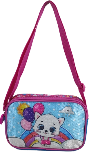 Bolso infantil bandolera Gatita y globos 21,5 cm