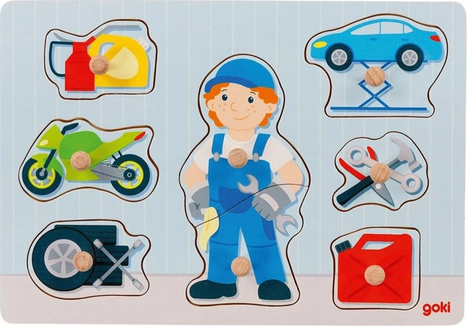 Goki encajable de madera mecánico de coches