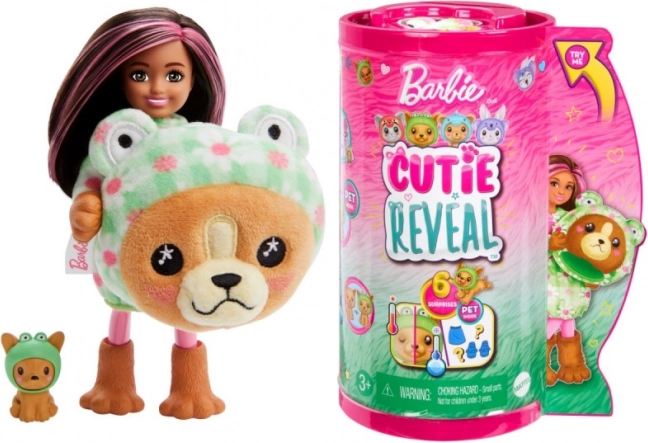 Barbie Cutie Reveal Chelsea muñeca perrito – rana