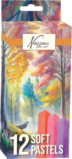 Pasteles secos blandos NASSAU, 12 colores