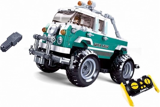 Sluban Power Bricks Monster SUV con control remoto RC 2,4 GHz, set de construcción