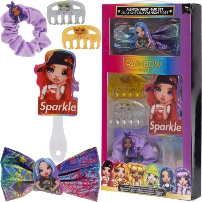 Set de regalo de accesorios para el cabello RAINBOW HIGH para niños