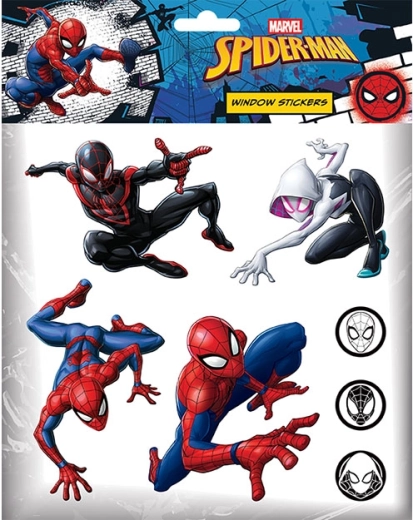 Pegatinas estáticas para ventana de Spiderman