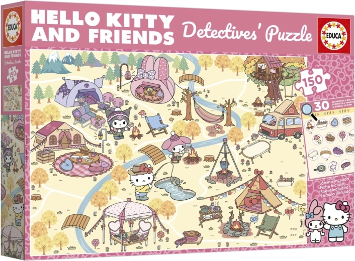Puzzle detectivesco Educa Hello Kitty y amigos 150 piezas
