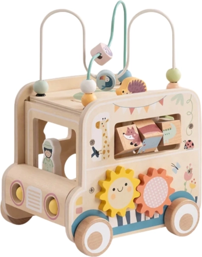 Clasificación de formas y bloques giratorios con animales