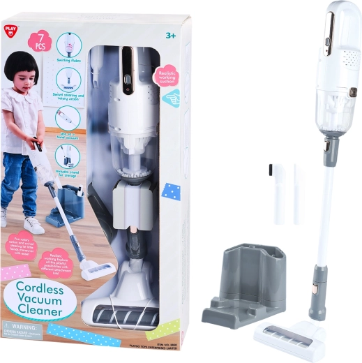 PlayGo aspiradora infantil inalámbrica blanca – set de 7 piezas