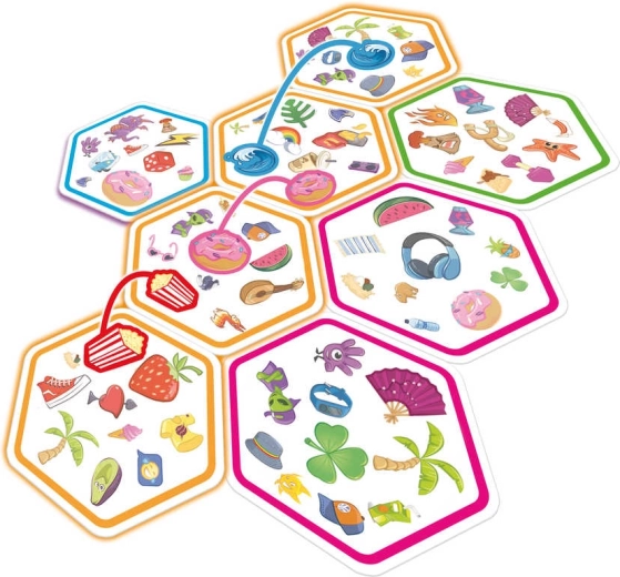 Cartas hexagonales para conectar en una fila