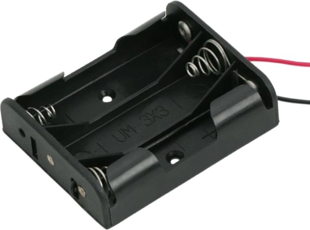 Soporte para 3 baterías AA con cable