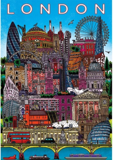 Puzzle Gibsons Vista de Londres 500 piezas
