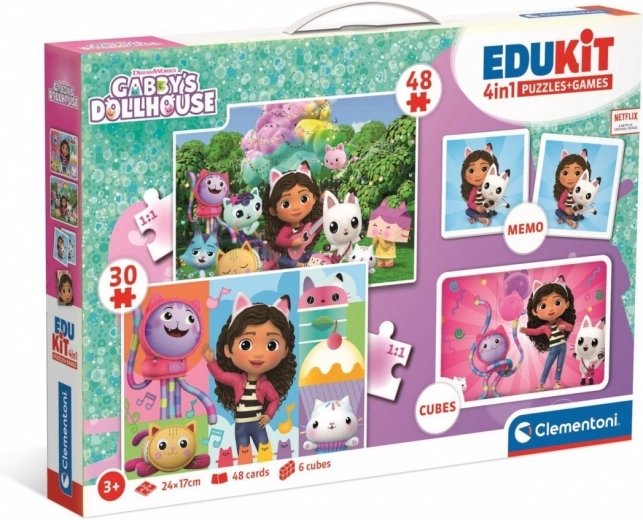 EduKit 4 en 1 Casa de Gatitos GABI – set educativo para niños