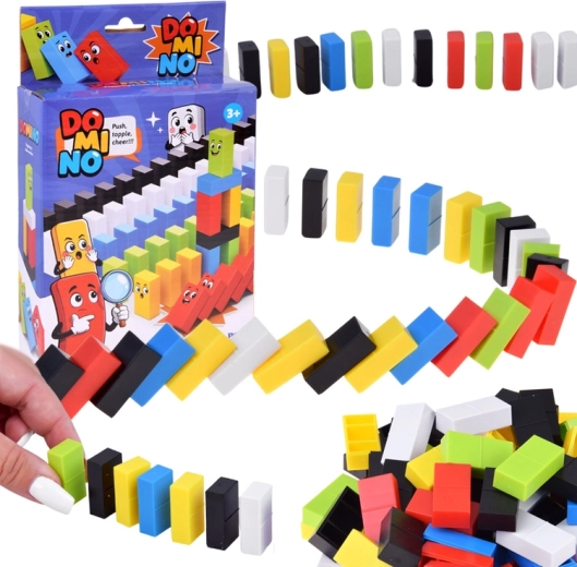 Dominó para niños – fichas de colores (100 piezas)