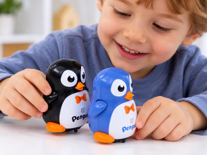 Se mueve como un pequeño pingüino