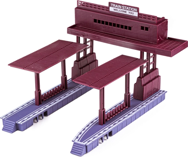 Estación con 2 andenes y escenografía para un juego aún mejor