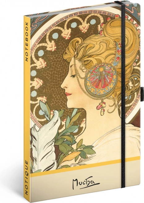 Cuaderno Alfons Mucha – Pluma, punteado, 13 × 21 cm