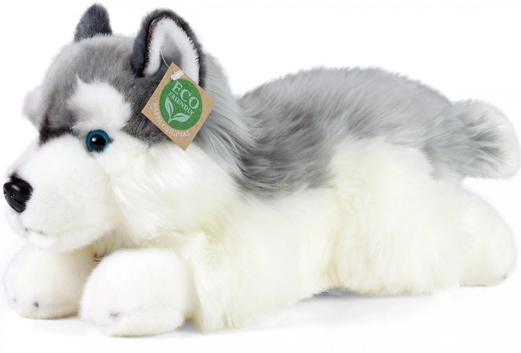 Husky de peluche tumbado 30 cm RAPPA