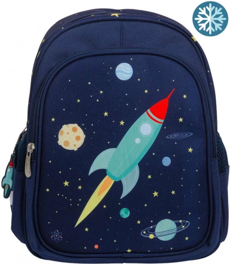 A Little Lovely Company - mochila infantil para guardería Cohete Espacial