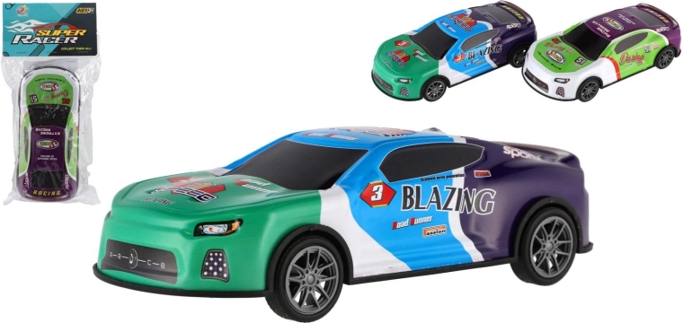 Coche de carreras de inercia 17 cm – cochecito deportivo de plástico
