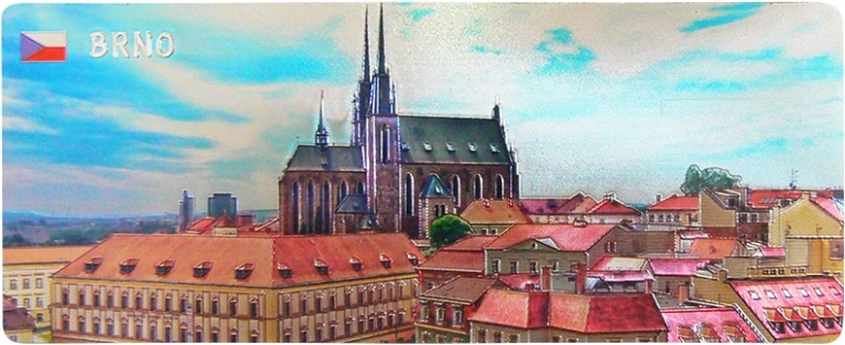 Imán de Brno – imán educativo infantil para nevera 6 × 8 cm